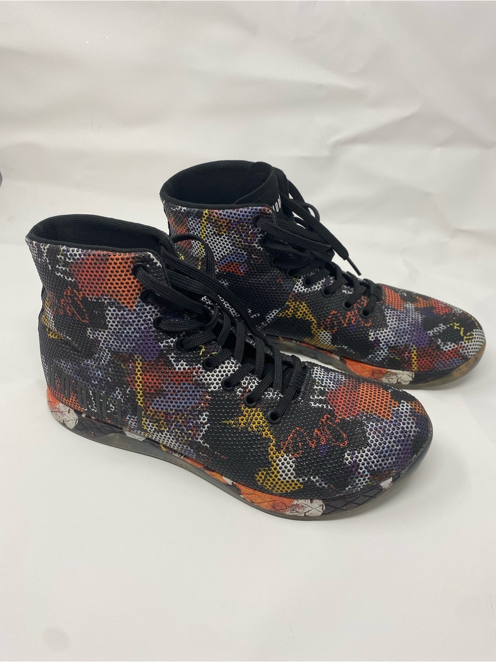 NOBULL Men's High Top Trainer Sneakers Graffiti/ Black Size 10